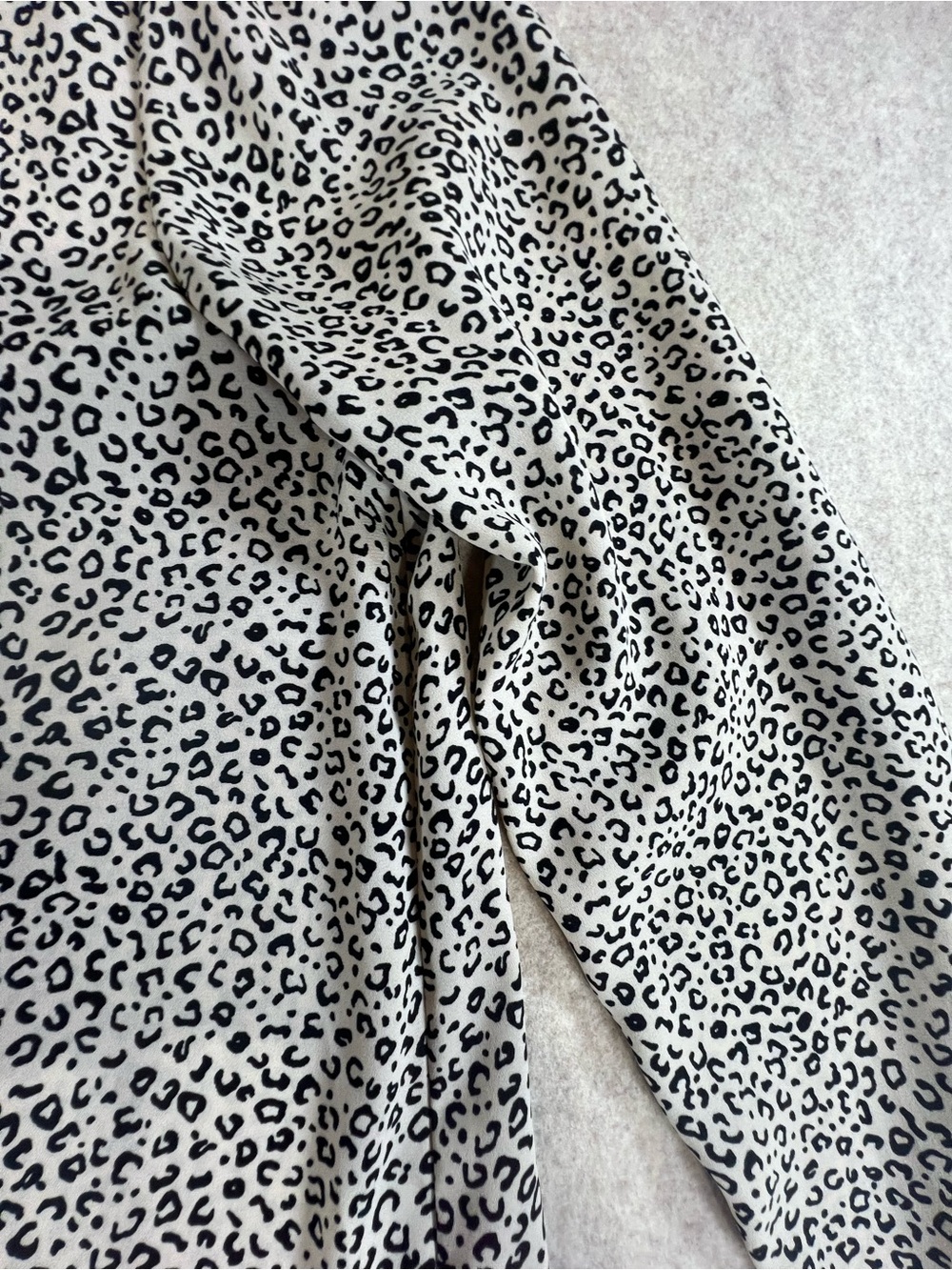 ✨🖤Chelsea & Theodore Size M Leopard Print Layered High Low Tunic Blouse✨🖤 - Picture 7 of 11